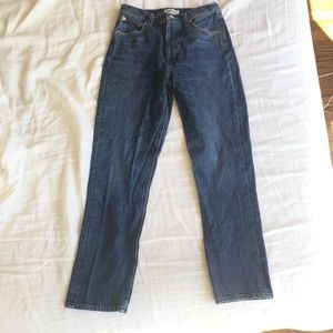 AGOLDE Riley High Rise Straight Crop Jeans